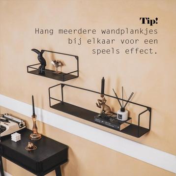 Nieuw, Housevitamin 2 Metalen Wand Planken, 40x16/80x16cm beschikbaar voor biedingen