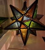 Ster lamp Kerst glas - in - lood- effect. kerstdecoratie, Diversen, Kerst, Ophalen of Verzenden, Zo goed als nieuw