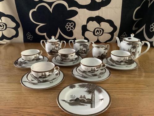 Origineel japans Kutani theeservies, Antiek en Kunst, Antiek | Servies compleet, Ophalen