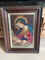 Kerstspullen  Maria schilderij, Ophalen, Zo goed als nieuw