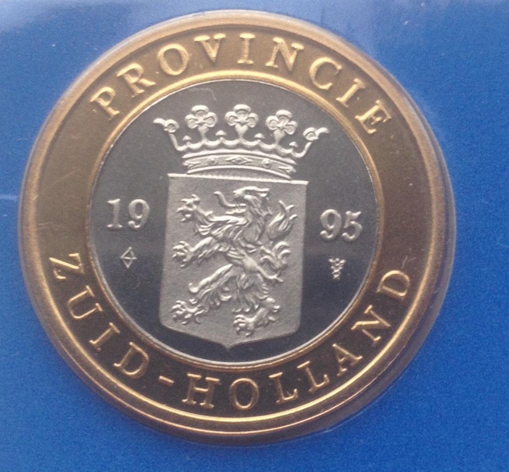 Provincie penning 1995 Zuid-Holland, Postzegels en Munten, Penningen en Medailles, Ophalen of Verzenden, Nederland