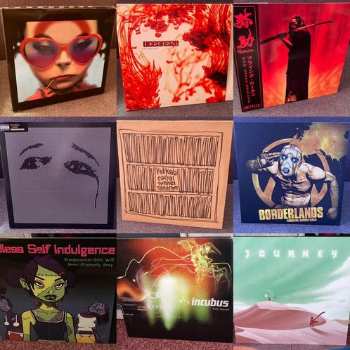 9x vinyl / LP: Gorillaz, Incubus, Deftones, Journey, etc., Cd's en Dvd's, Vinyl | Rock, Zo goed als nieuw, Ophalen of Verzenden