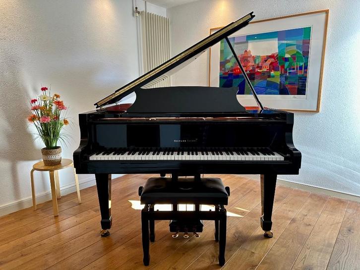 Prachtige Vleugel Piano Herman Jacobi 170cm, Muziek en Instrumenten, Piano's, Zo goed als nieuw, Vleugel, Zwart, Hoogglans, Ophalen