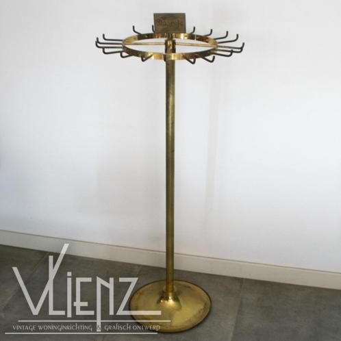 Vintage, midcentury messing kapstok, winkelrek, Dobrefa, Verzamelen, Retro, Huis en Inrichting, Ophalen
