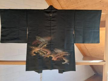 Traditionele Japanse Kimono hoari jasje black bridge beschikbaar voor biedingen