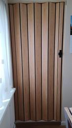 Vouwdeur - Harmonicadeur, Doe-het-zelf en Verbouw, Deuren en Horren, Ophalen, Kunststof, Gebruikt, 80 tot 100 cm