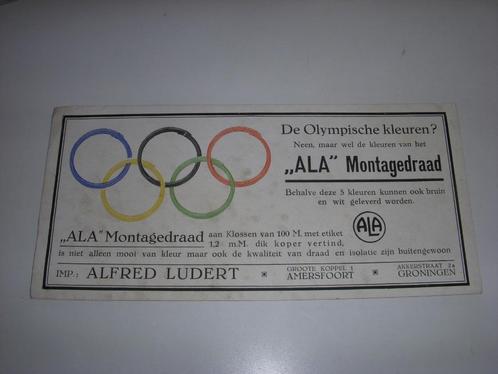 BIJZONDER vloeiblad ' ALA ' Montagedraad 1928, Verzamelen, Merken en Reclamevoorwerpen, Gebruikt, Gebruiksvoorwerp, Ophalen of Verzenden
