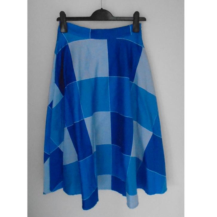 Collectif ongedragen blauwe semi-swing rok katoen mt 8/XS/34, Kleding | Dames, Rokken, Zo goed als nieuw, Maat 34 (XS) of kleiner