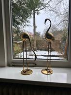 Vintage Messing Flamingo Set van 2, Ophalen of Verzenden, Gebruikt, Dier