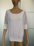 E499 Just Andy maat XS/S=34/36 blouse top shirt wit