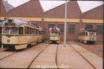 h1055: dia van HTM PCC's serie 1200, Scheveningen, '80s, Ophalen of Verzenden, Gebruikt, Tram, Kaart of Prent