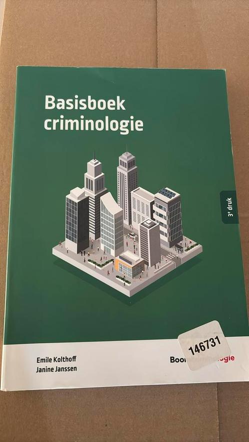 Basisboek crimonologie, Boeken, Studieboeken en Cursussen, Zo goed als nieuw, Ophalen of Verzenden