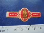 Oude sigarenband LA BOLSA (Uiltje) van sigarenfabriek KAMPEN, Ophalen of Verzenden, Zo goed als nieuw, Sigarenbandjes