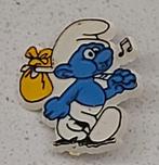 Vintage Smurf  Met Knapzak Broche/Speld., Ophalen of Verzenden, Zo goed als nieuw, Overige Smurfen, Overige typen