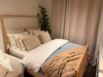 IKEA Gjora Bed - Scandinavisch Design, Huis en Inrichting, Ophalen, Beige, Tweepersoons, 140 cm