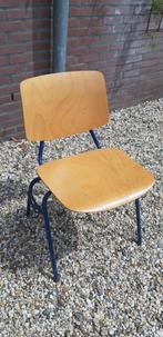 Schoolstoel design Kho Liang Le / Car Katwijk stapelstoel, Blauw, Gebruikt, Hout, Ophalen