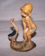 Prachtig vintage Italiaans Art-Deco beeldje. Kunststof., Verzamelen, Beelden en Beeldjes, Ophalen of Verzenden, Zo goed als nieuw