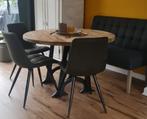 Eetkamer tafel rond, Huis en Inrichting, Ophalen, Metaal, Rond, Zo goed als nieuw