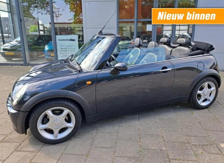 Mini CABRIO 1.6 COOPER-LMV-AIRCO-CRUISE-LEER-ORIG NL!!!, Auto's, Mini, Bedrijf, Cabrio, ABS, Airbags, Airconditioning, Boordcomputer