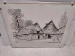 Tekening van Orvelte Drenthe, Antiek en Kunst, Kunst | Etsen en Gravures, Ophalen