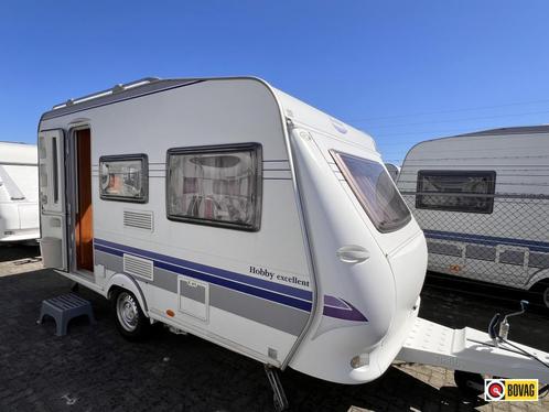 Hobby Excellent 400 SF 2007 Tent/Mover/Vast bed, Caravans en Kamperen, Caravans, Bedrijf, tot en met 3, 750 - 1000 kg, Treinzit