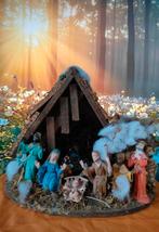 Prachtig houten beeld van de Kerststal, Ophalen of Verzenden, Zo goed als nieuw, Beeld(je)