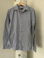 Gant blouse overhemd fitted l patronen, Blauw, Zo goed als nieuw, Merkfreak, Gant