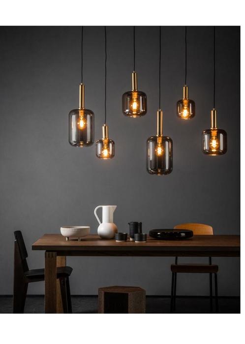 Lucide Joanet Hanglamp - 6 lichts, Huis en Inrichting, Lampen | Hanglampen, Nieuw, Minder dan 50 cm, Glas, Ophalen