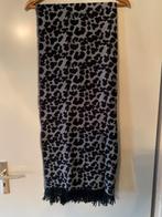 Zwart-wit wollen sjaal, Ophalen of Verzenden, Zo goed als nieuw, Sjaal