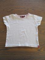 Wit t-shirt met roze streepje, Kinderen en Baby's, Kinderkleding | Maat 110, Ophalen of Verzenden, Zo goed als nieuw, Meisje, Shirt of Longsleeve