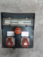 Krachtstroom verdeelkast 2x 32 amp met automaten, Doe-het-zelf en Verbouw, Elektra en Kabels, Ophalen of Verzenden, Zo goed als nieuw