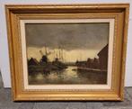 Riviergezicht bij avond'' Ger. van Vliet (1880-1972) doek, Antiek en Kunst, Kunst | Schilderijen | Klassiek, Ophalen