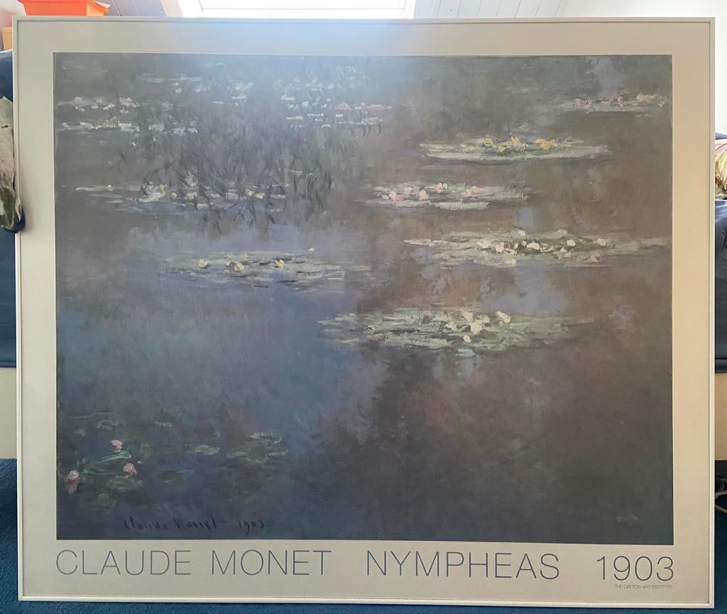Monet Waterlelies, Ophalen, Zo goed als nieuw, 100 tot 125 cm, Foto of Poster