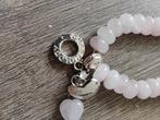 Roze Kralen Armband met Bedels, Ophalen, Overige materialen, Met edelsteen, Zo goed als nieuw