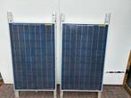 2 Zonnepanelen 12V + Omvormers 12V, Ophalen, Gebruikt