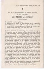 zr. Marie Stevens 1917 Horssen + 1956 Midden-Java, 38 jr, Verzamelen, Bidprentjes en Rouwkaarten, Verzenden