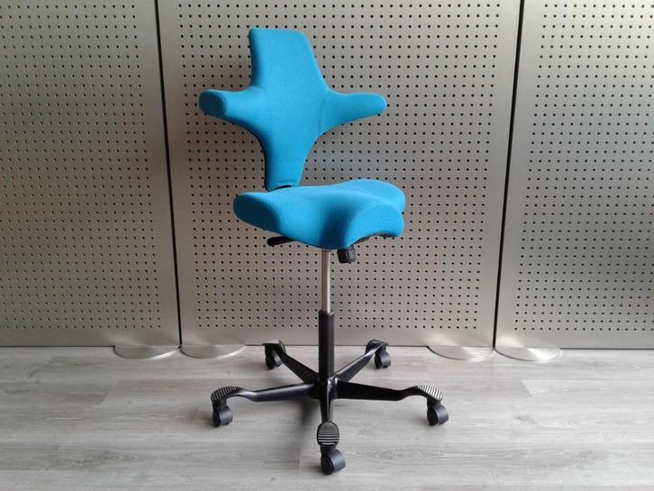 1x HAG Capisco 8106 (Medium) (Turquoise), Prachtig!, Huis en Inrichting, Bureaustoelen, Zo goed als nieuw, Bureaustoel, Overige kleuren