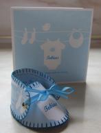 uniek schoentje gemaakt van geboortekaartje als kraam cadeau, Kinderen en Baby's, Kraamcadeaus en Geboorteborden, Ophalen of Verzenden