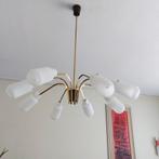 Jaren 60 , retro  vintage hanglamp., Huis en Inrichting, Lampen | Hanglampen, Sixties, Gebruikt, Glas, 50 tot 75 cm