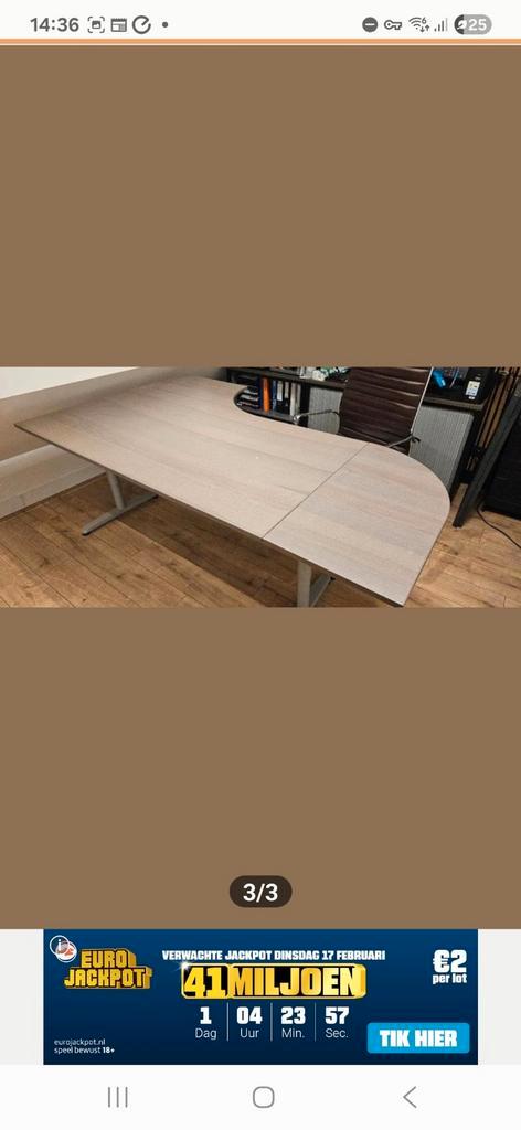 Hoekbureau galant ikea, Huis en Inrichting, Bureaus, Nieuw, Ophalen of Verzenden