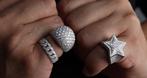 Sterling Silver (925) Moissanite ringen, Sieraden, Tassen en Uiterlijk, Ringen, Verzenden, Nieuw, Dame of Heer, Met edelsteen