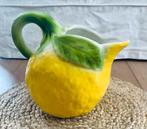 Barbotine vintage Citroenvorm vaas kan pitcher karaf, Huis en Inrichting, Keuken | Servies, Overige typen, Ophalen of Verzenden
