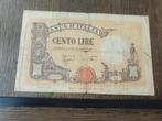 Italië zeldzaam 100 lire bankbiljet 1942, Ophalen of Verzenden, Italië