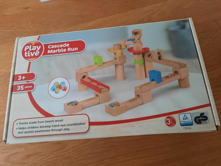 Playtive Cascade Knikkerbaan - Houten Speelgoed, Kinderen en Baby's, Speelgoed | Houten speelgoed, Zo goed als nieuw, Overige typen