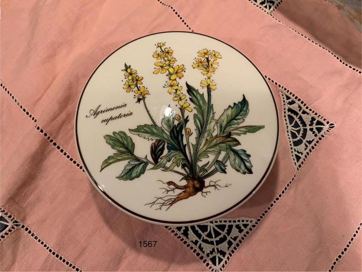 Villeroy & Boch Agrimonia Eupatoria Botanica trinket box, Sieraden, Tassen en Uiterlijk, Broches, Zo goed als nieuw, Overige materialen