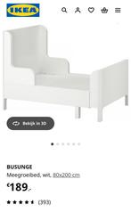 IKEA Busunge Meegroeibed 80x200, Ophalen, 70 tot 85 cm, Zo goed als nieuw, Lattenbodem