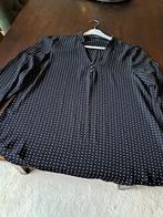 ESPRIT DAMES BLOUSE MAAT 40 ZGAN ZWART/BEIGE BLOKJE, Kleding | Dames, Blouses en Tunieken, Ophalen of Verzenden, Zo goed als nieuw