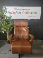 Staopstoel Prominent Stockholm Kaneelbruin met topswing, Minder dan 75 cm, Leer, Ophalen of Verzenden, Zo goed als nieuw