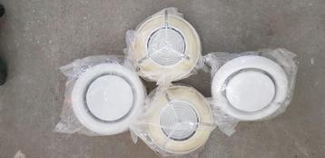 Ventilatierooster Ø 100mm Wit Rond beschikbaar voor biedingen