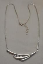 Zilveren verstelbaar collier met modernist hanger nr.1369, Verstelbaar, Verzenden, Zo goed als nieuw, Zilver